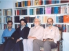 مشهد ـ شنبه 12 مهر 1376 ـ از راست : حسن لاهوتی ـ داریوش شایگان ـ سید جلال آشتیانی و علی دهباشی