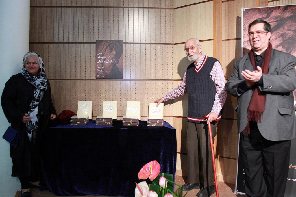علی دهباشی و دکتر محمدعلی موحد رونمایی از کتال ابن بطوطه
